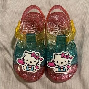 Hello Kitty Glittery Multicolor jelly Sandals